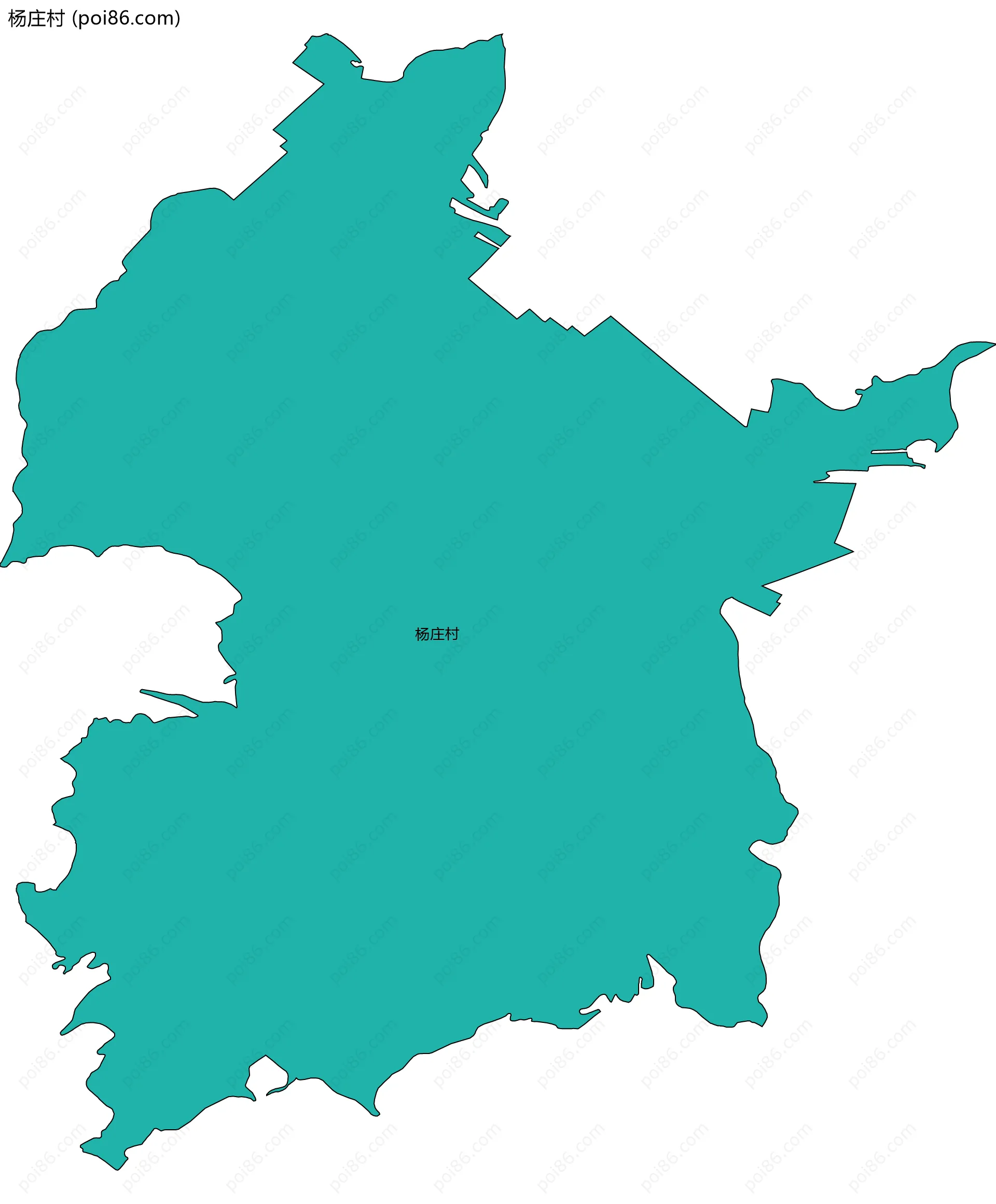 杨庄村边界地图