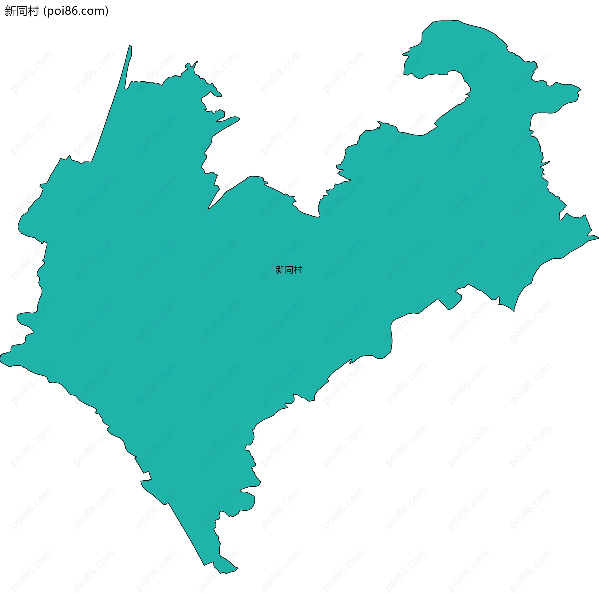 新同村边界地图