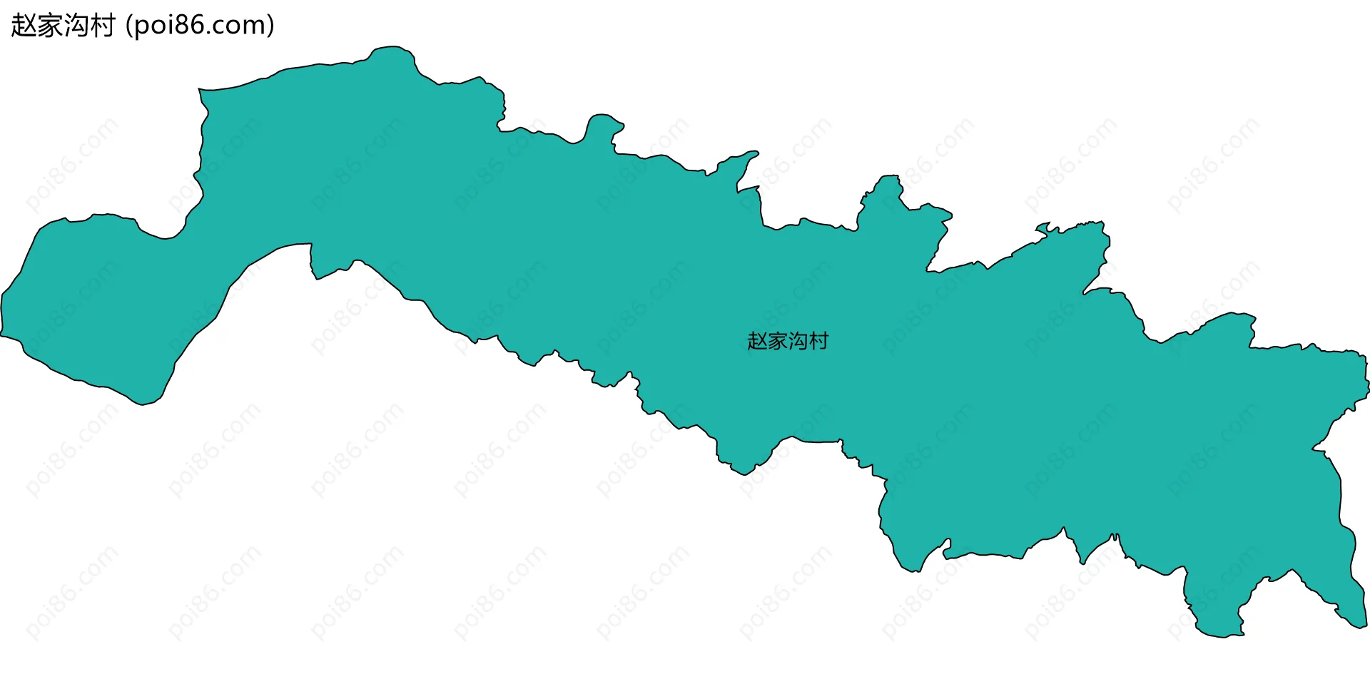 赵家沟村边界地图