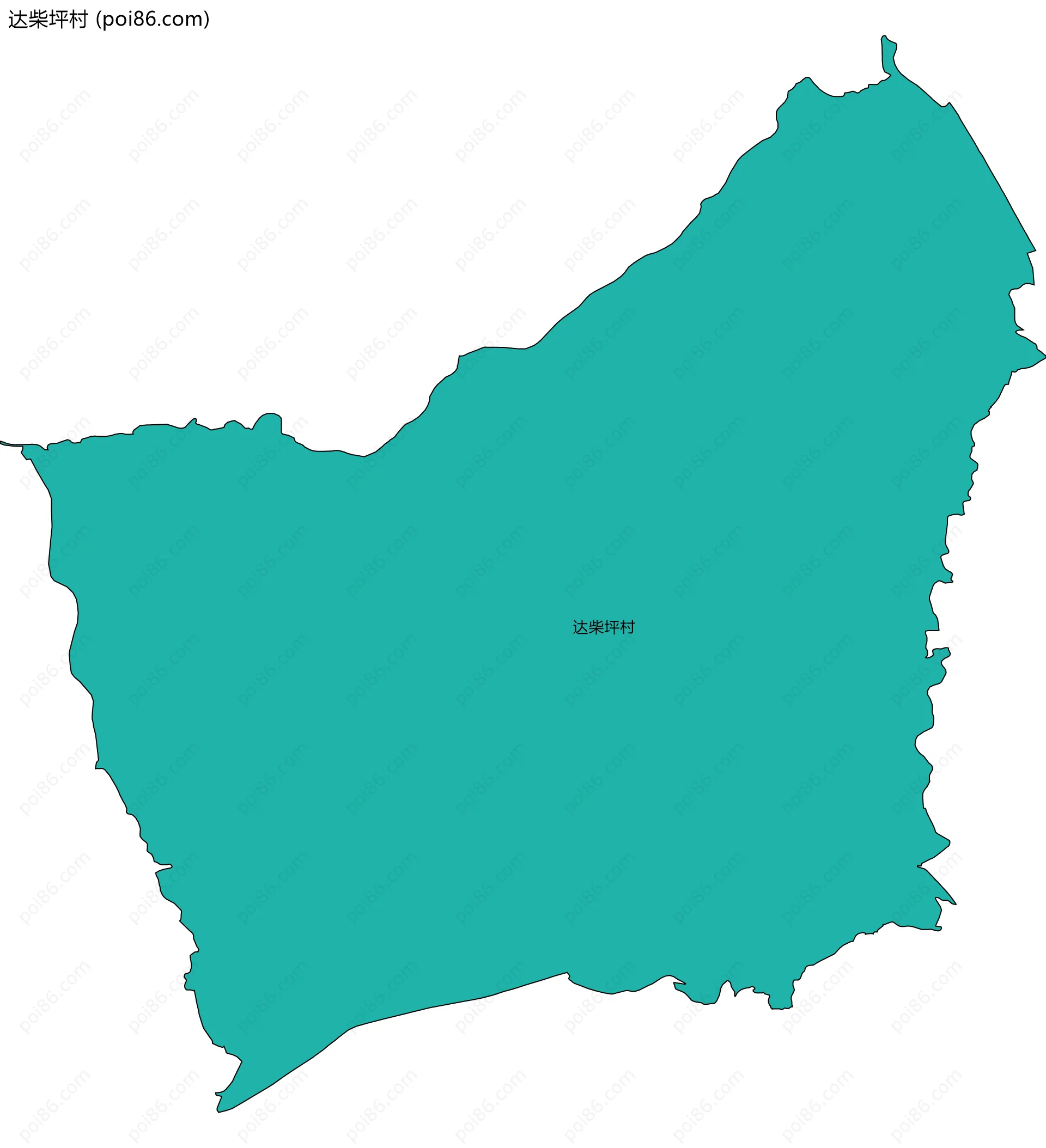 达柴坪村边界地图