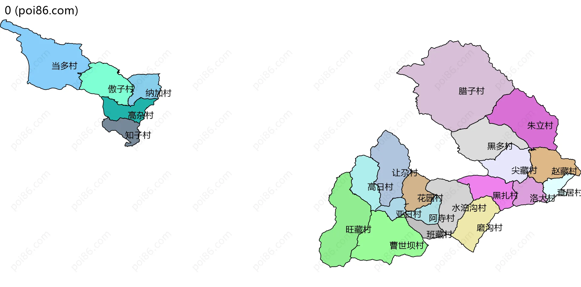 0边界地图(五级行政区划)