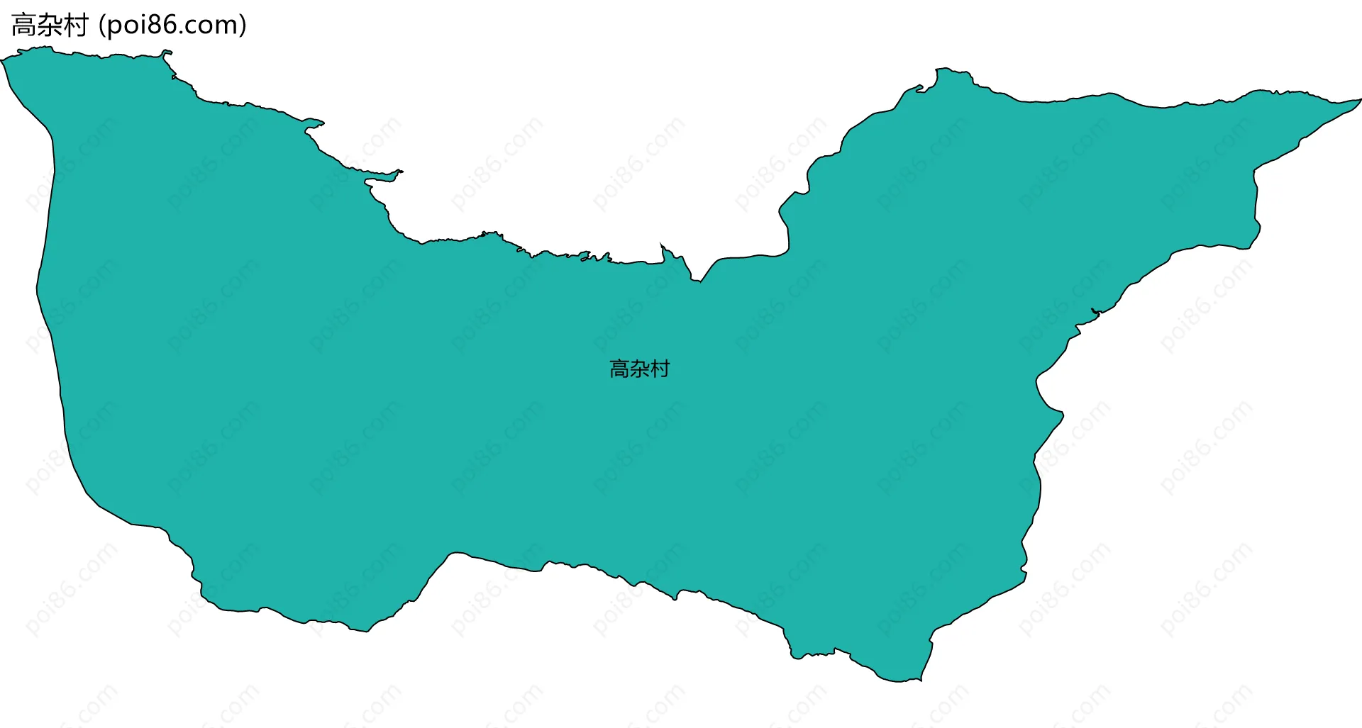 高杂村边界地图