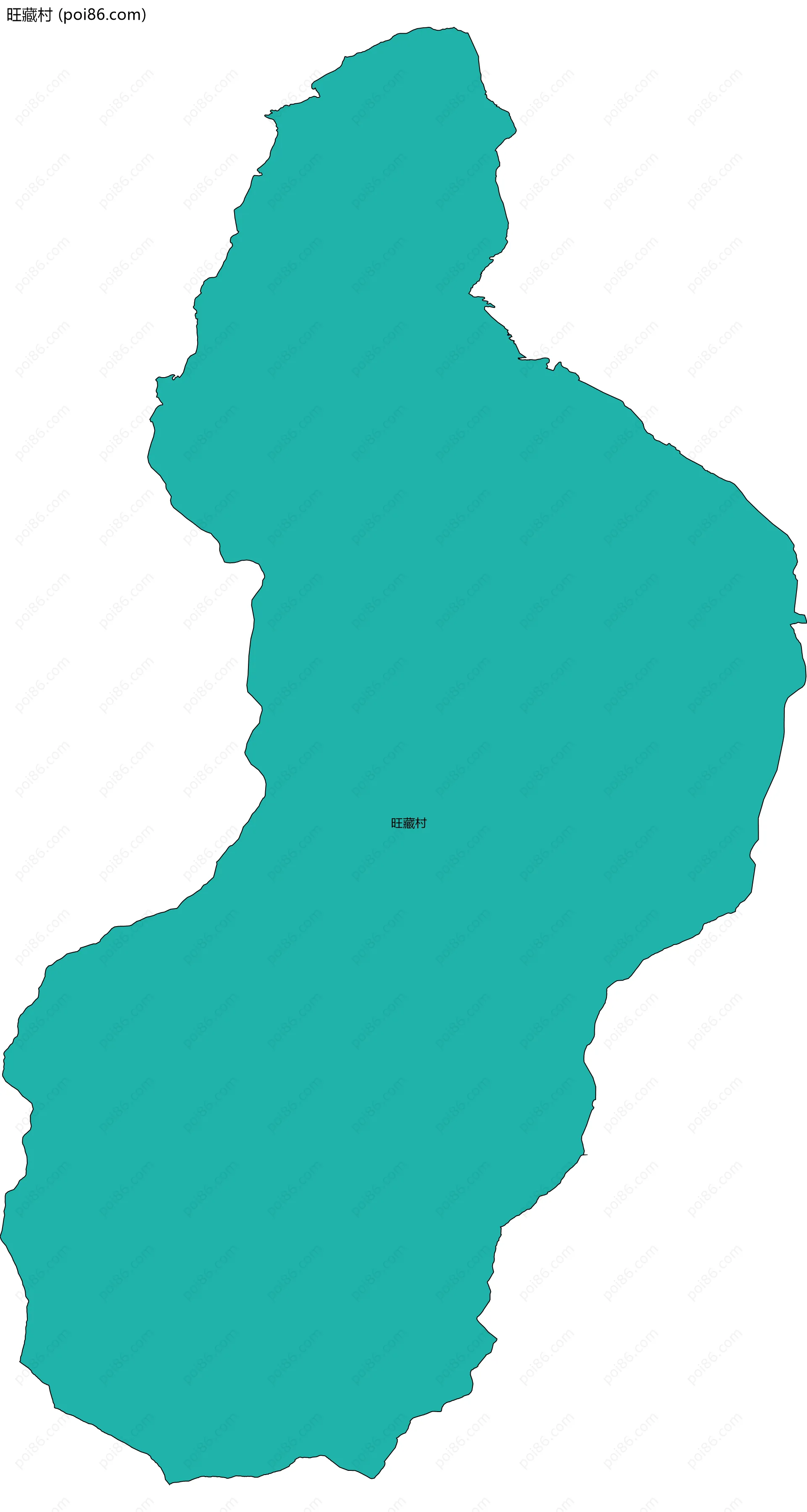 旺藏村边界地图