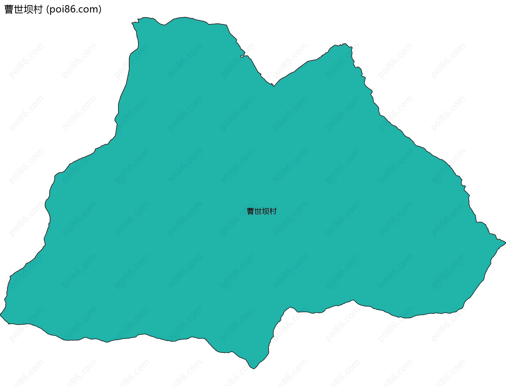 曹世坝村边界地图