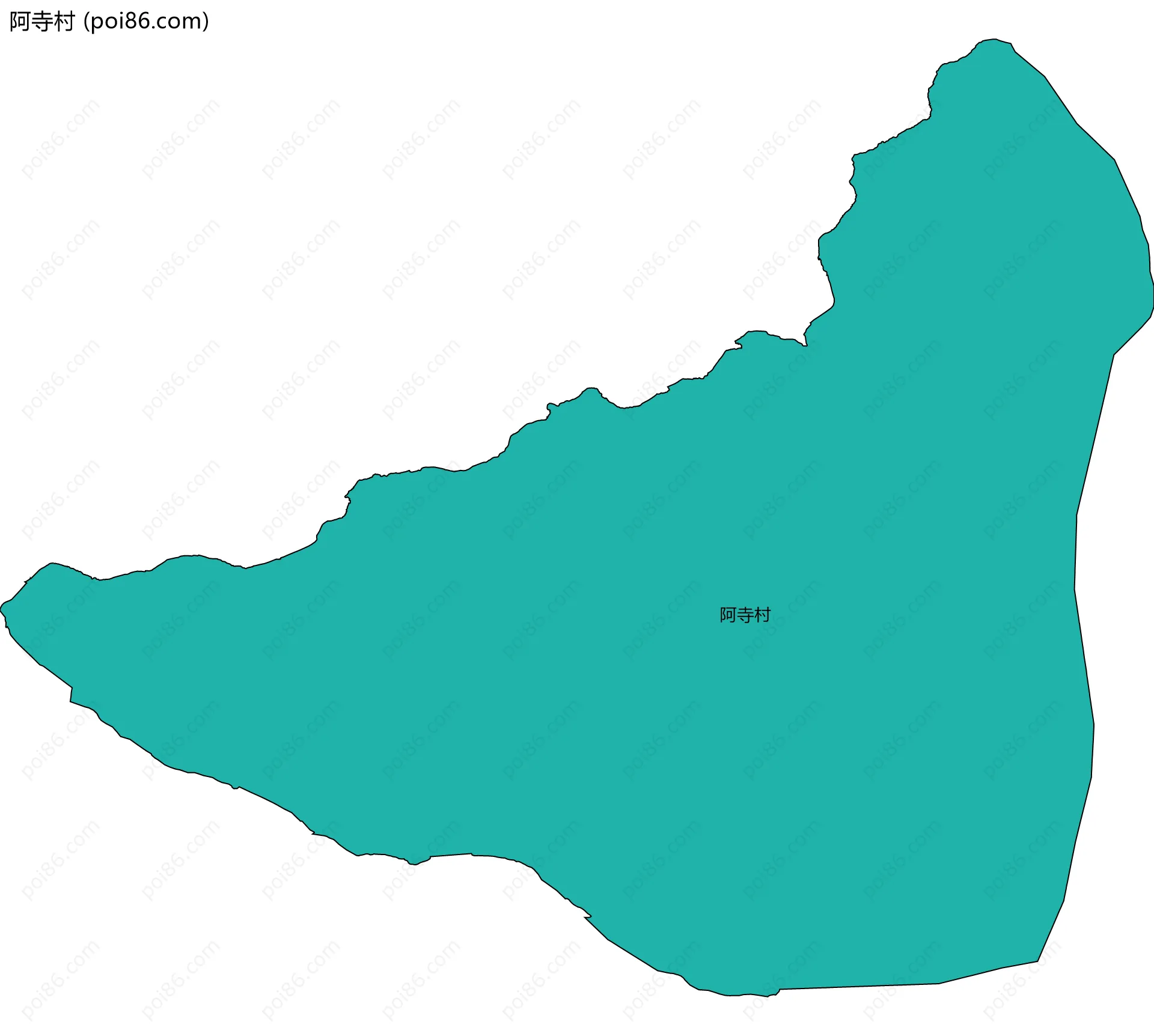 阿寺村边界地图