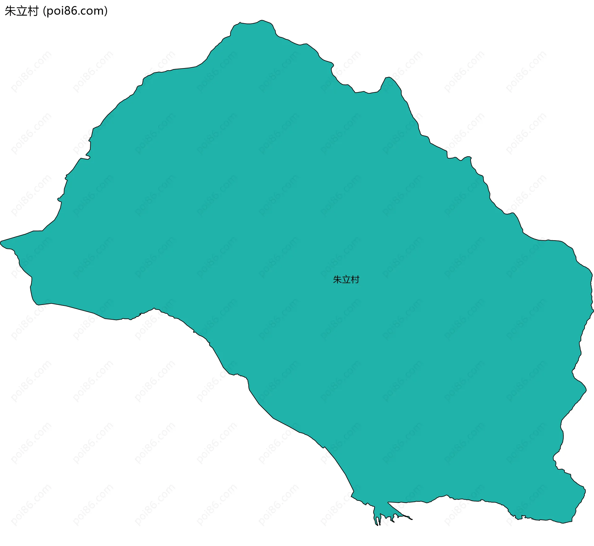 朱立村边界地图