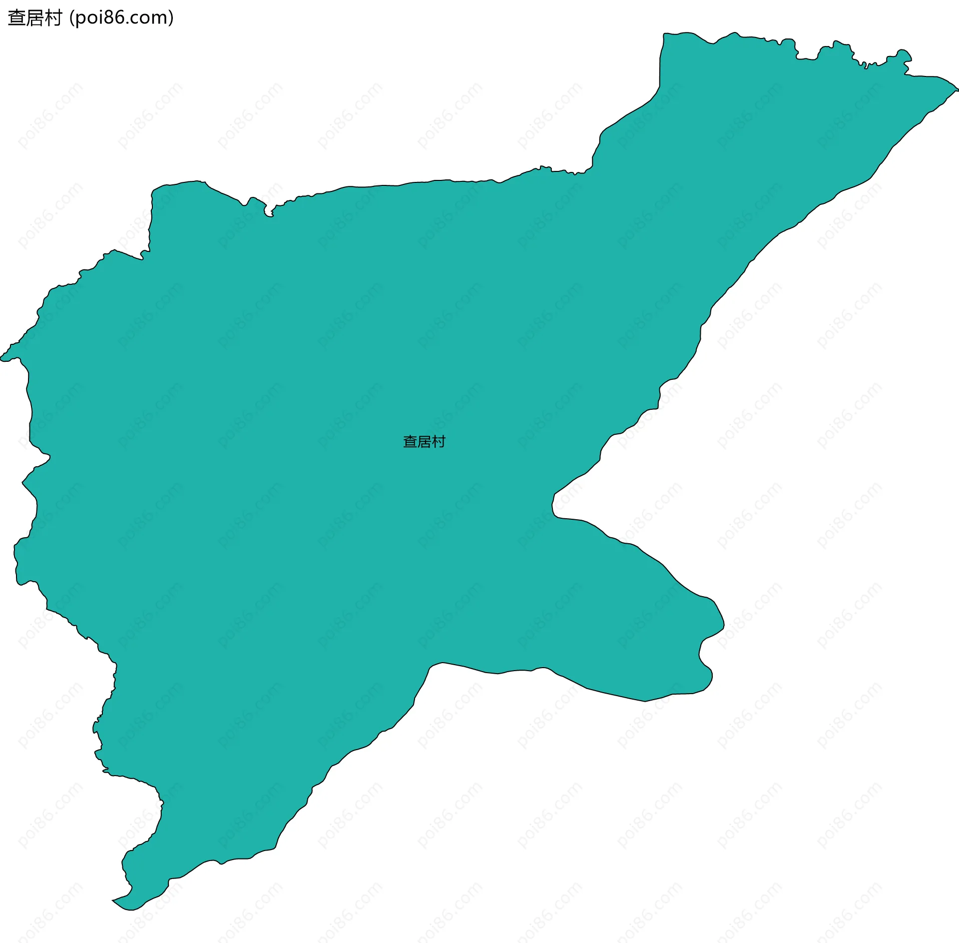 查居村边界地图