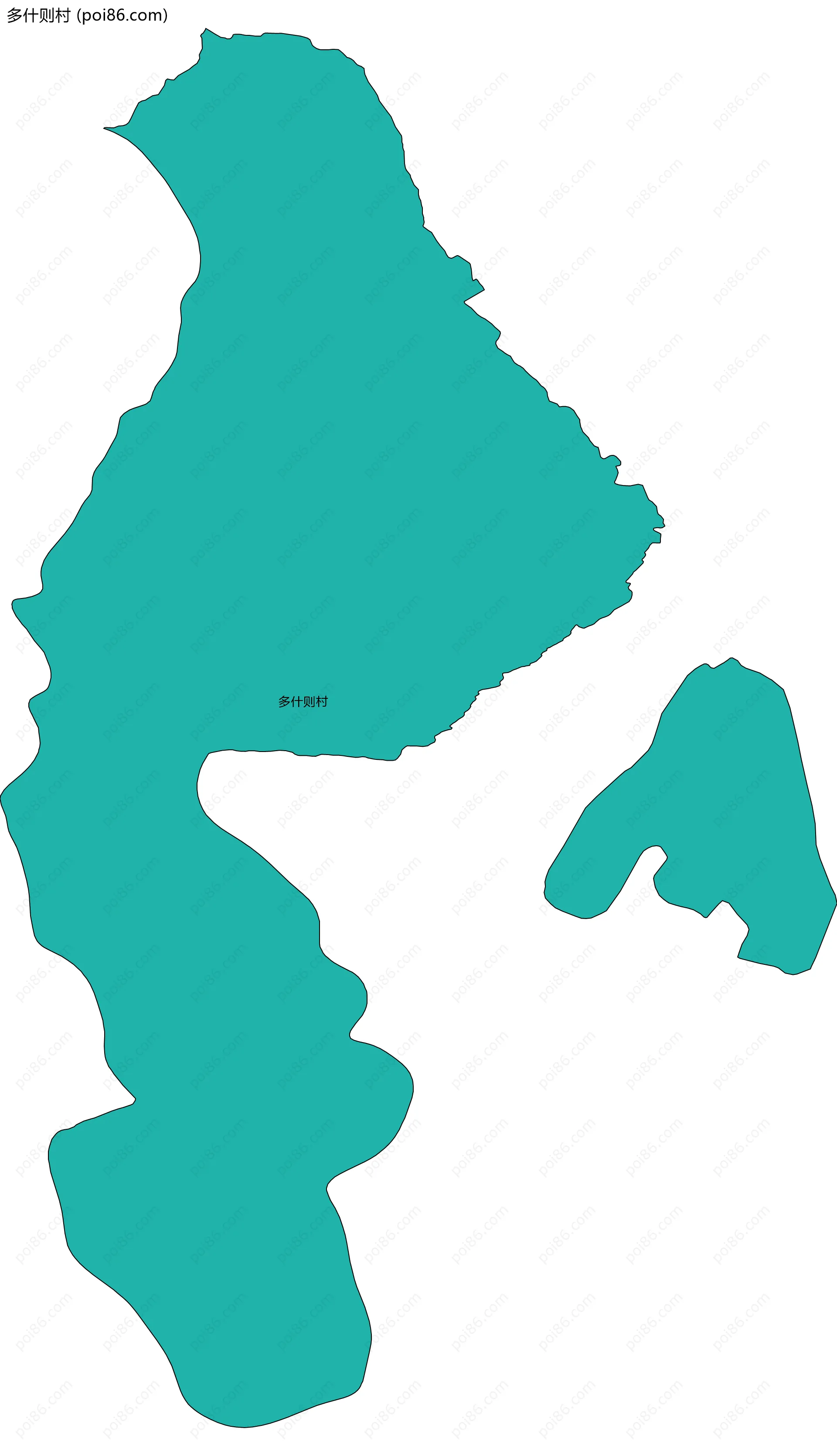 多什则村边界地图