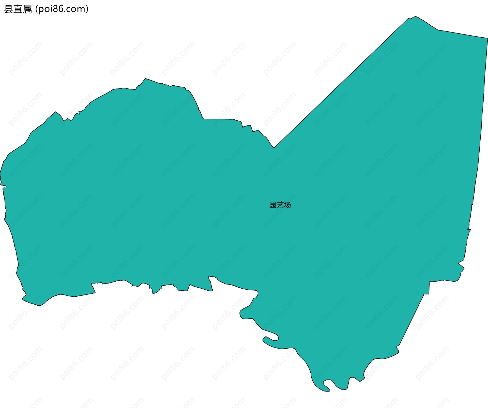 县直属边界地图(五级行政区划)