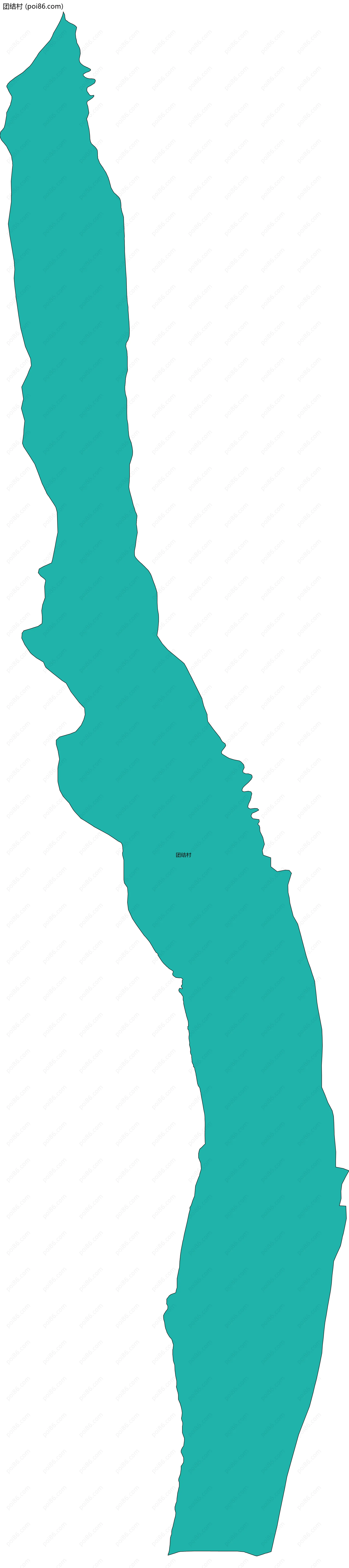 团结村边界地图
