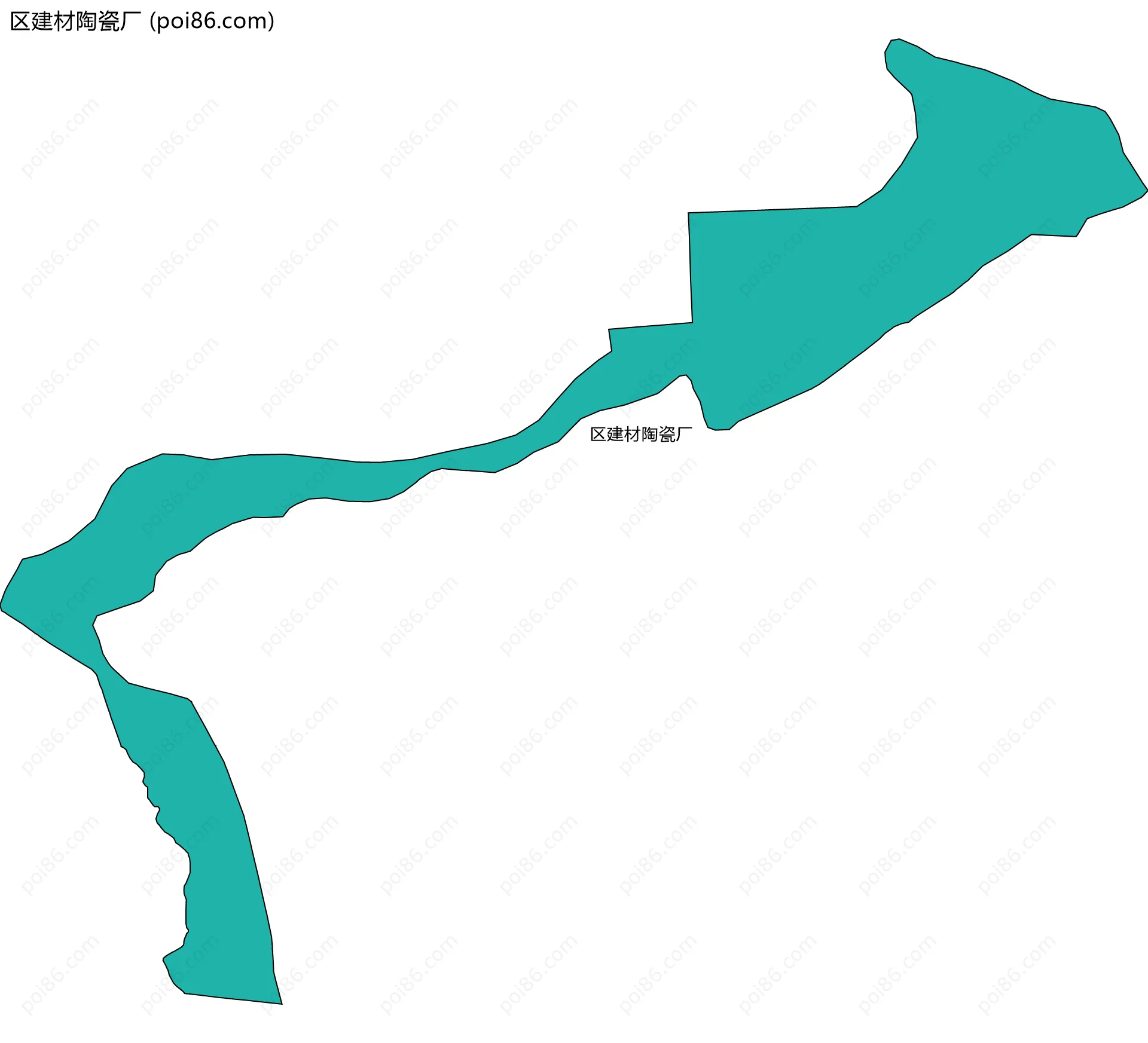 区建材陶瓷厂边界地图