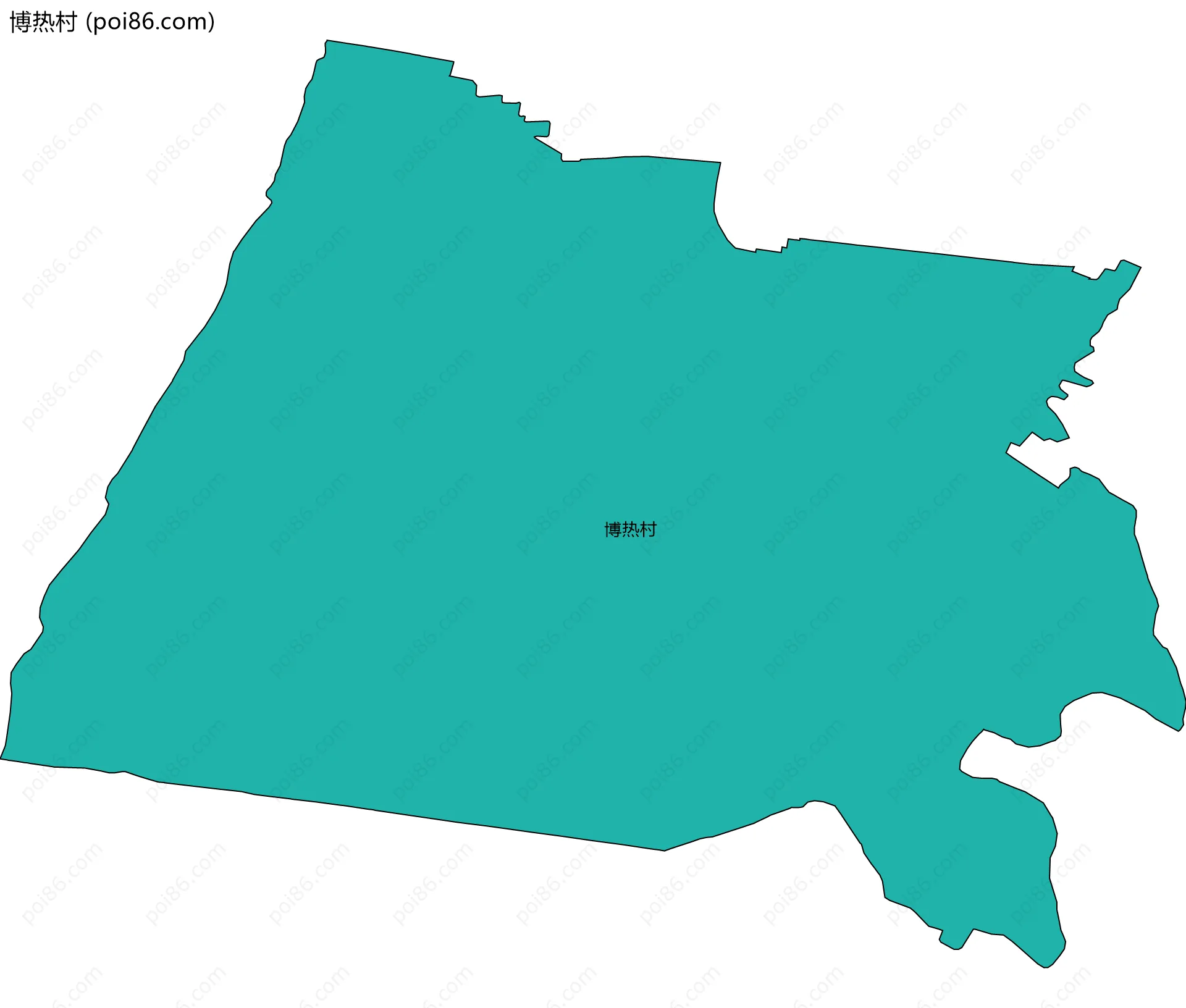 博热村边界地图