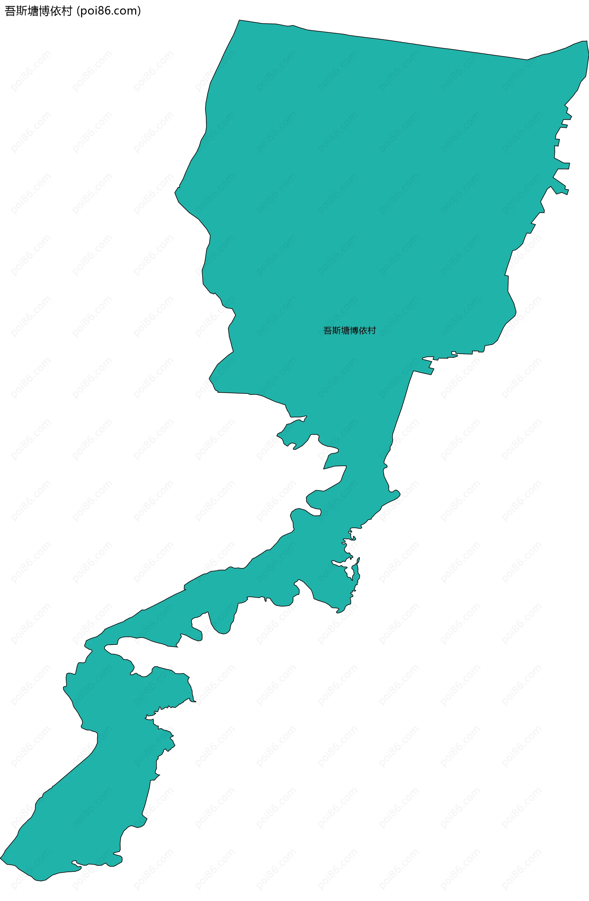 吾斯塘博依村边界地图