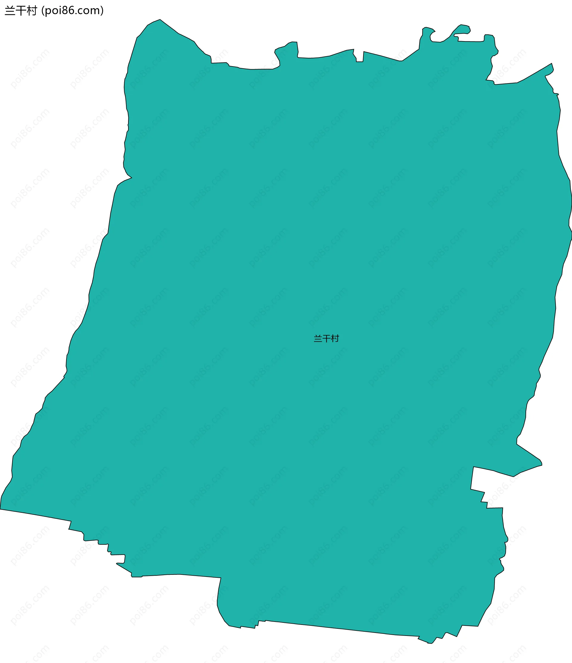 兰干村边界地图