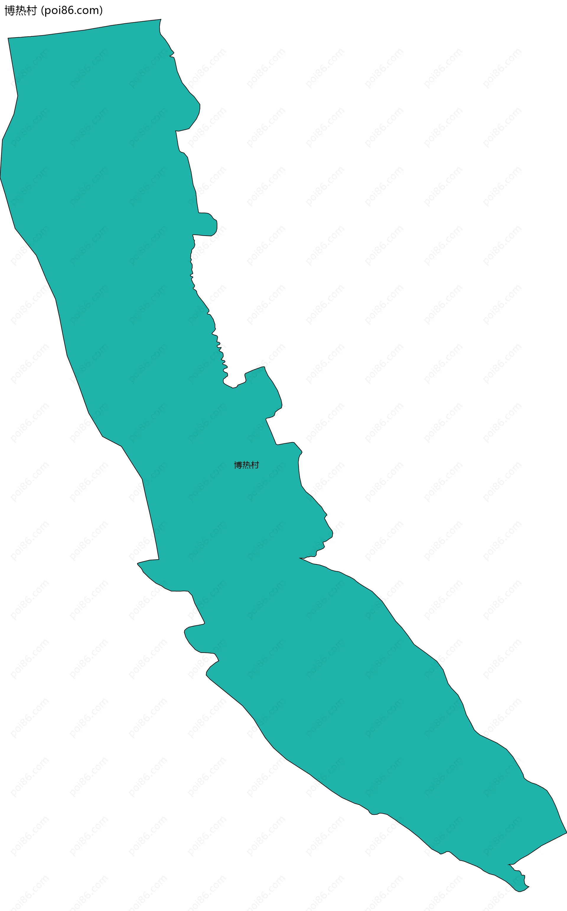 博热村边界地图