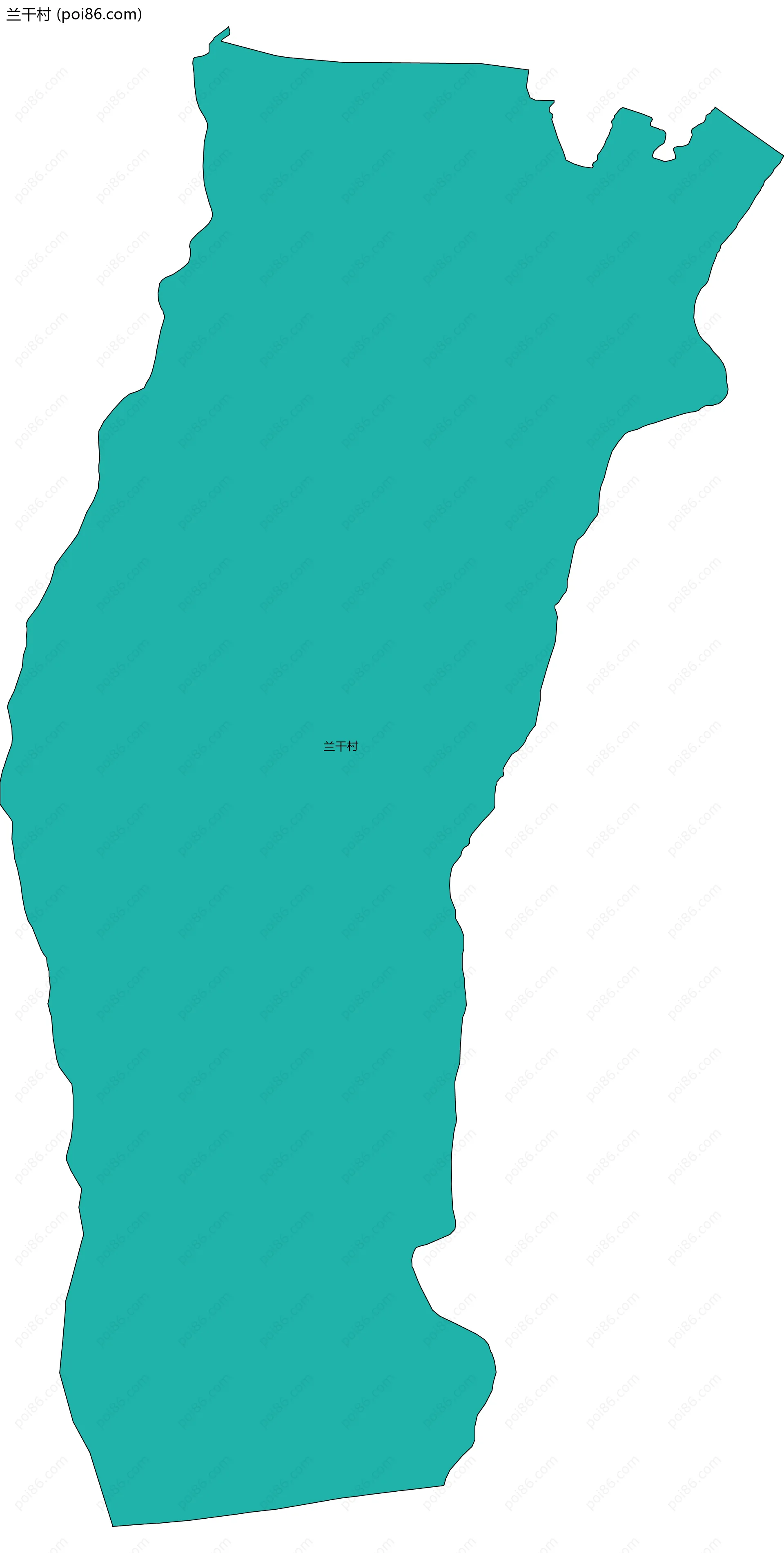 兰干村边界地图