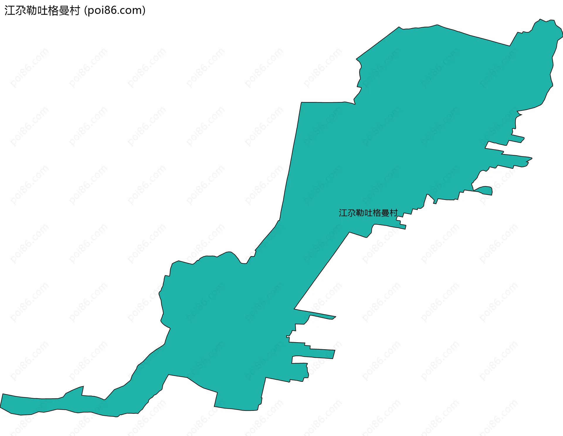 江尕勒吐格曼村边界地图