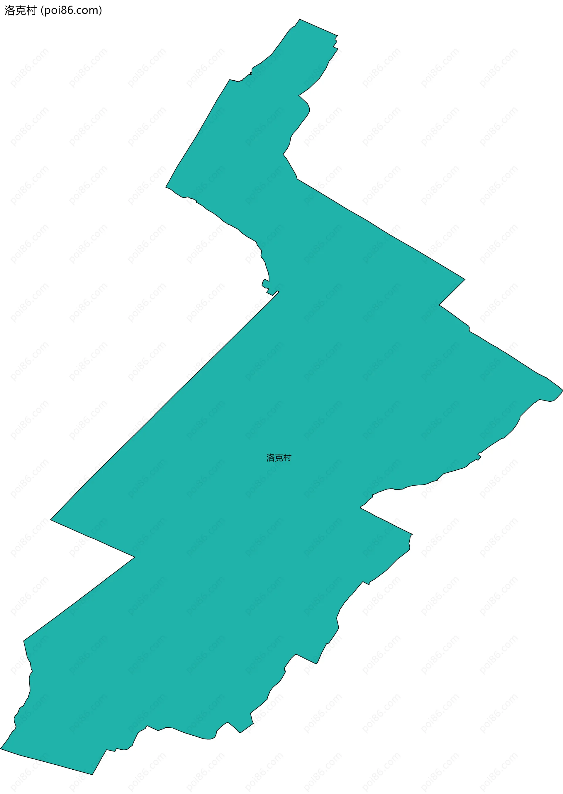 洛克村边界地图