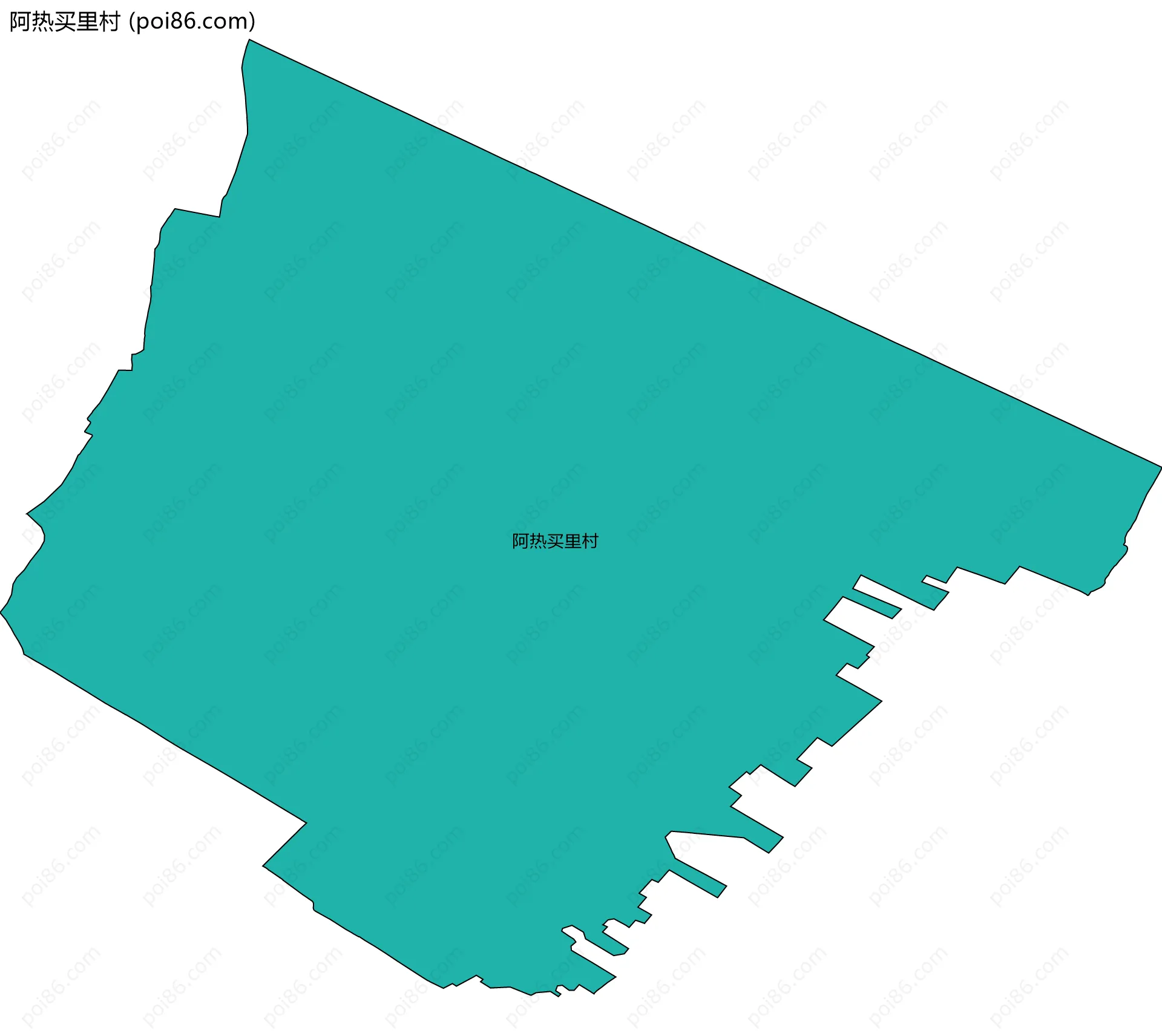 阿热买里村边界地图