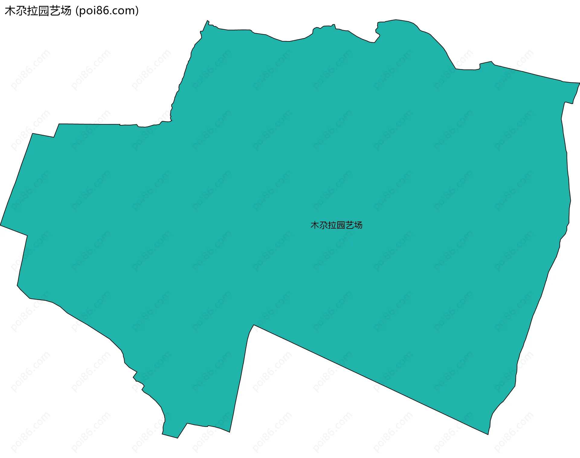 木尕拉园艺场边界地图