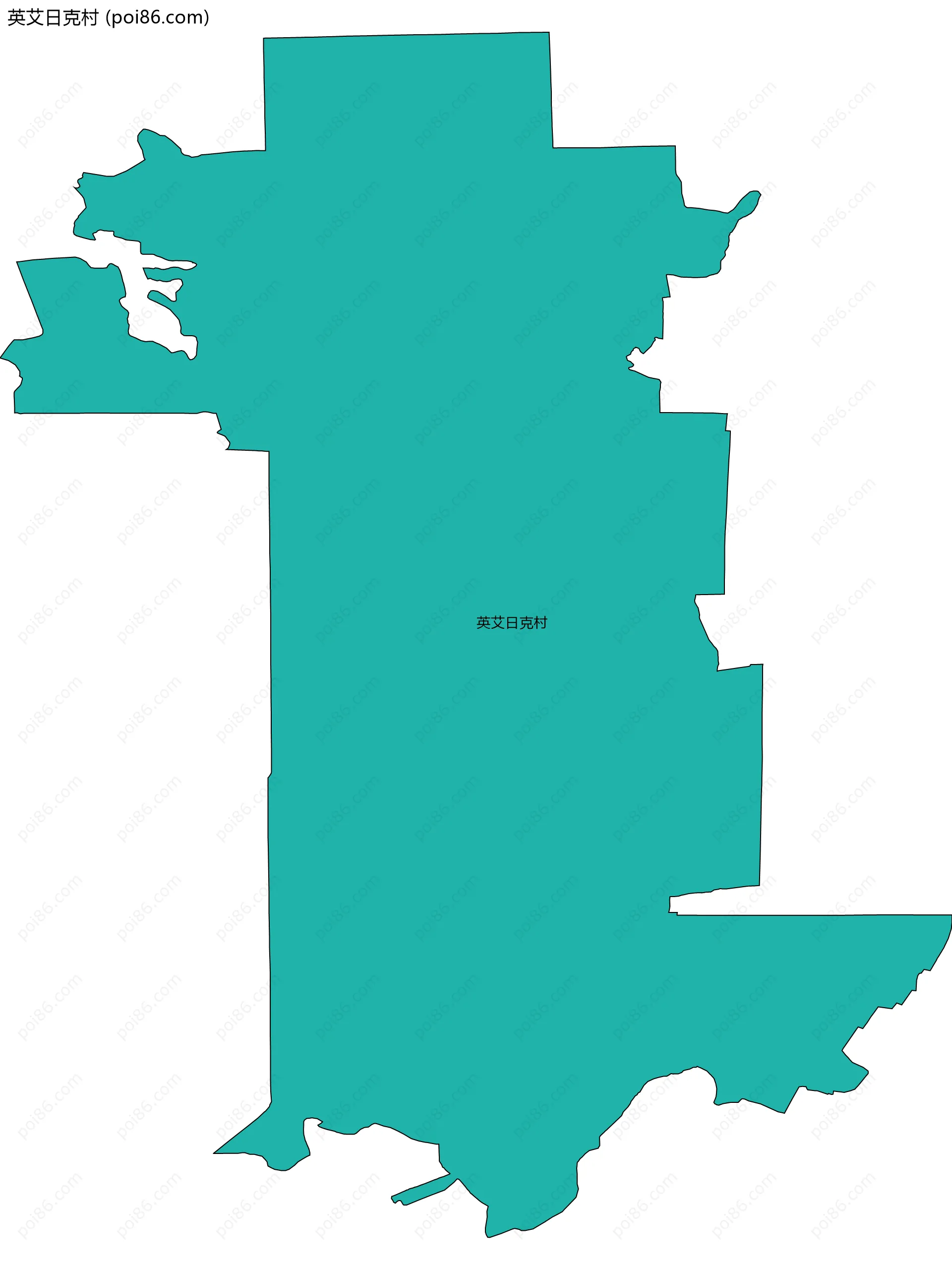 英艾日克村边界地图