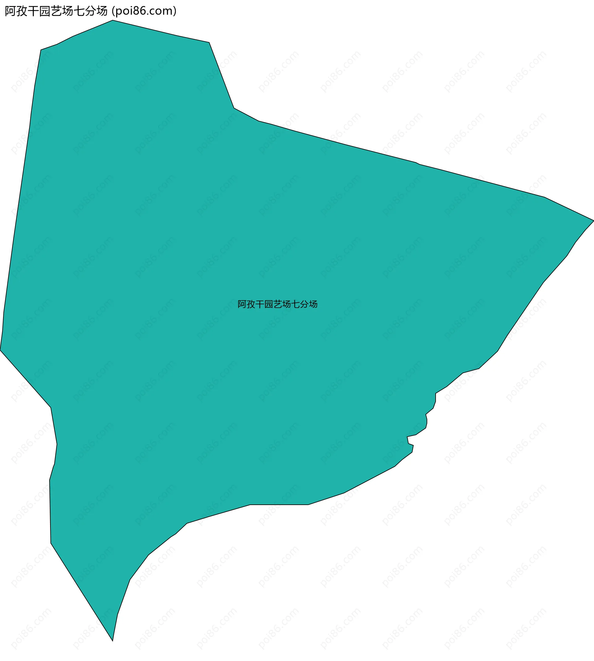 阿孜干园艺场七分场边界地图