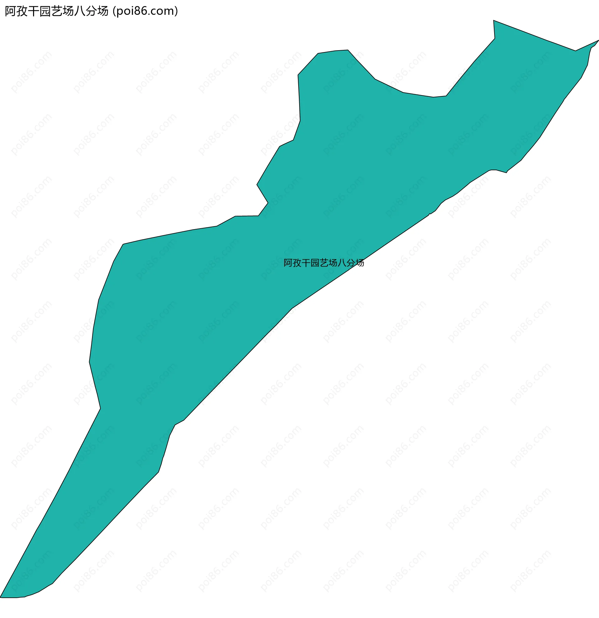 阿孜干园艺场八分场边界地图