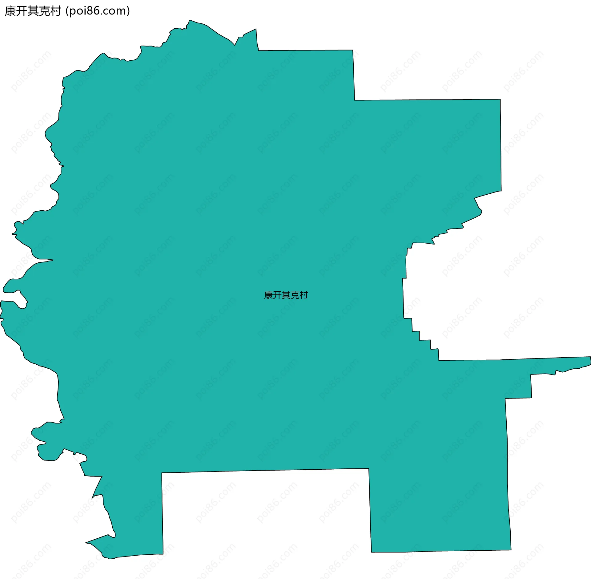 康开其克村边界地图