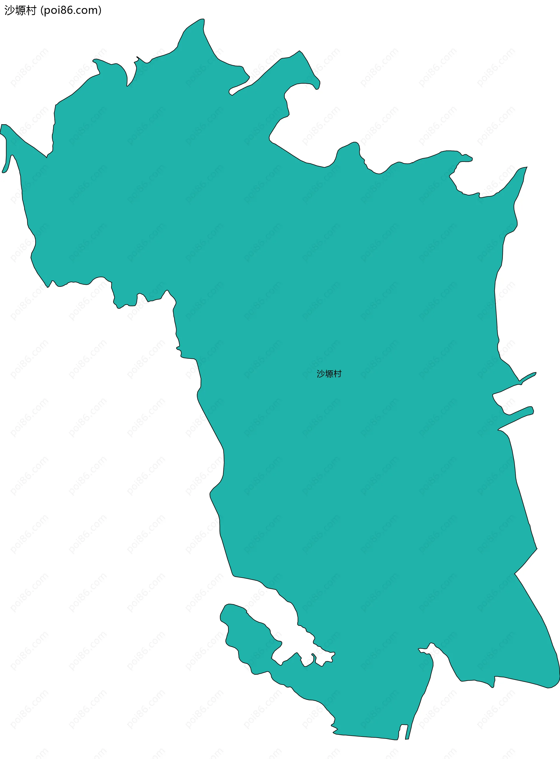 沙塬村边界地图