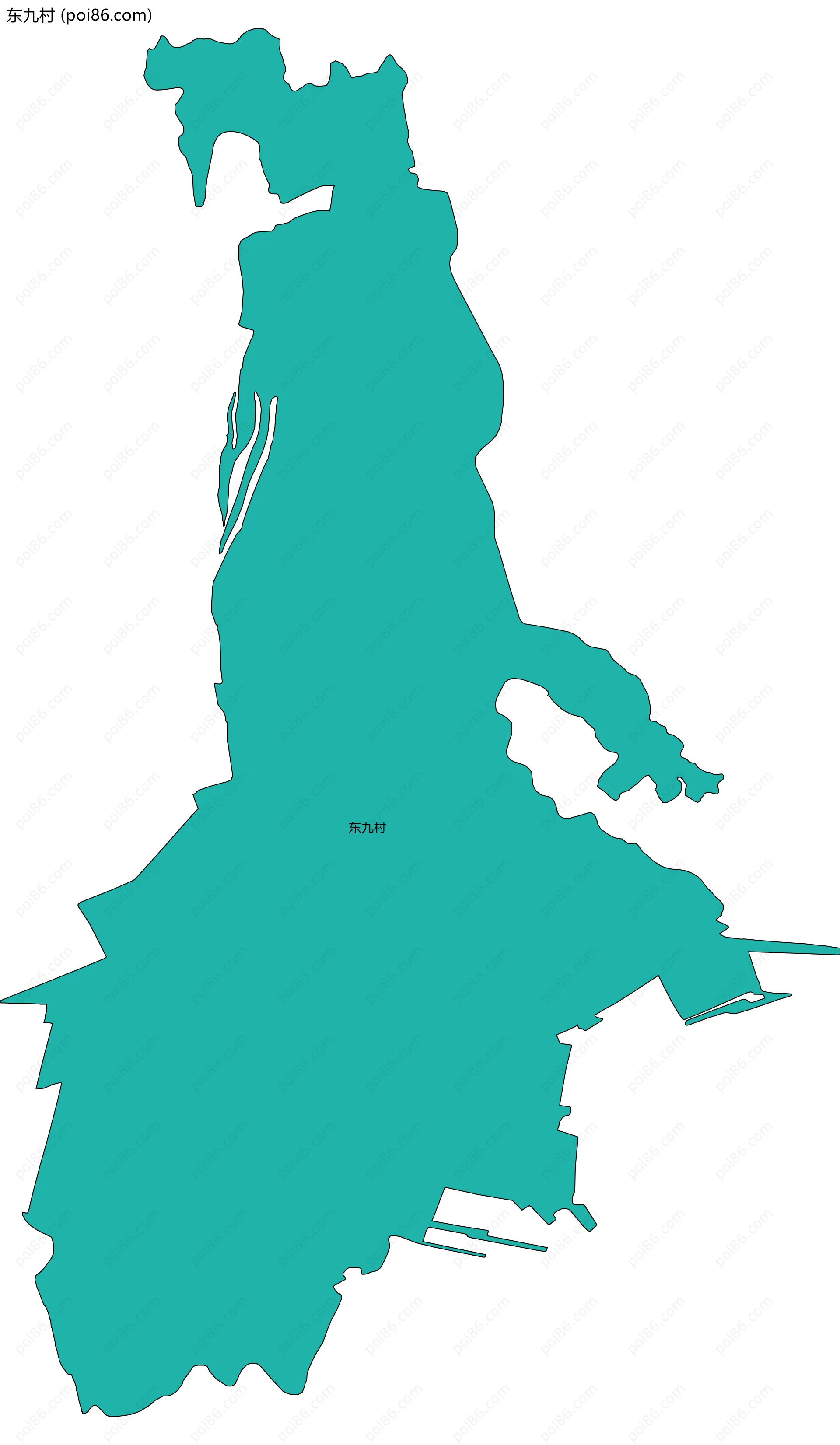 东九村边界地图