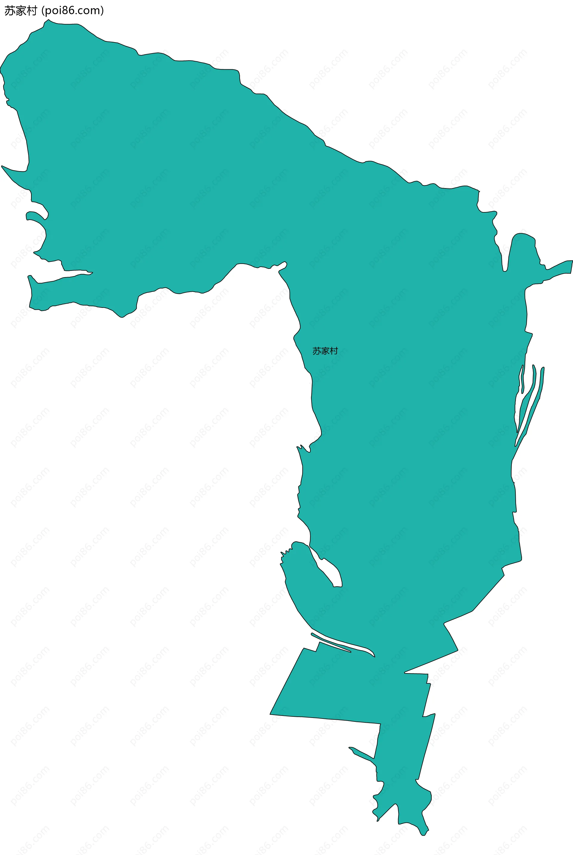 苏家村边界地图