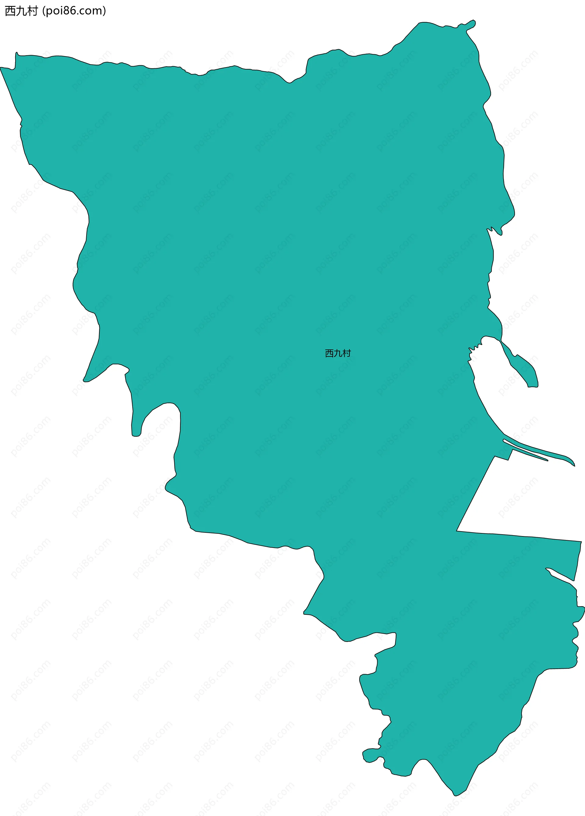 西九村边界地图