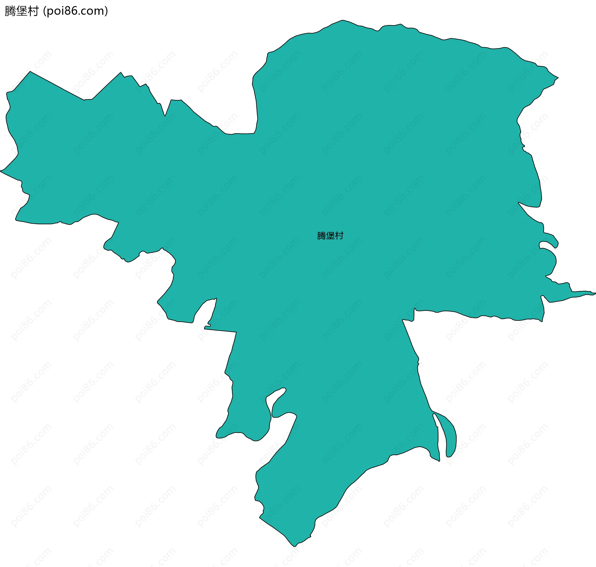 腾堡村边界地图