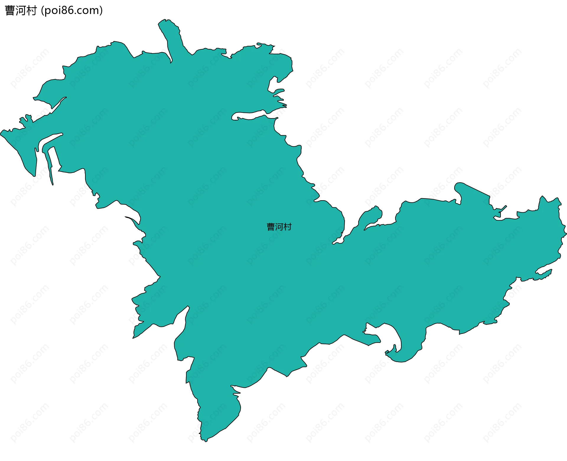 曹河村边界地图