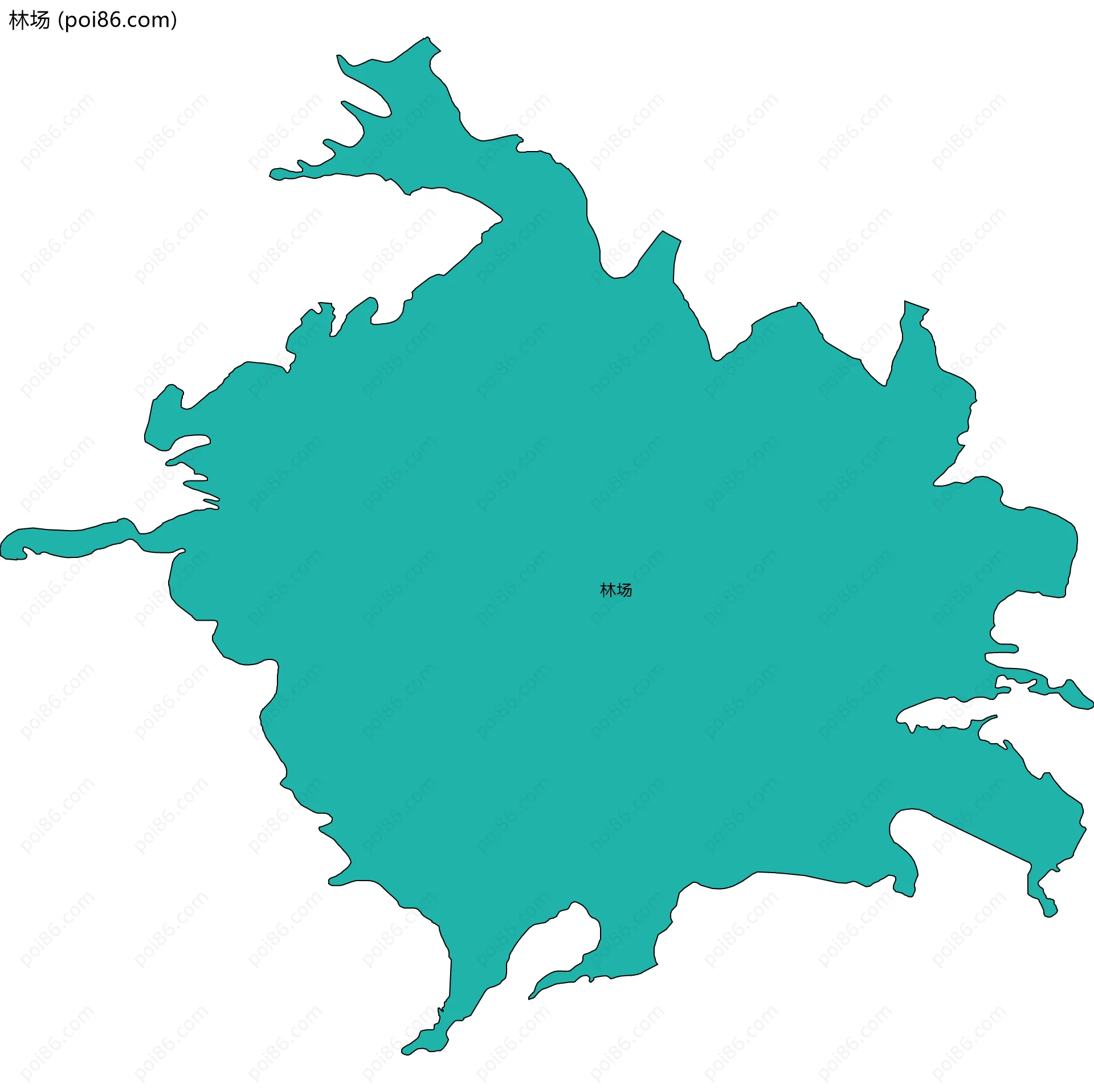 林场边界地图