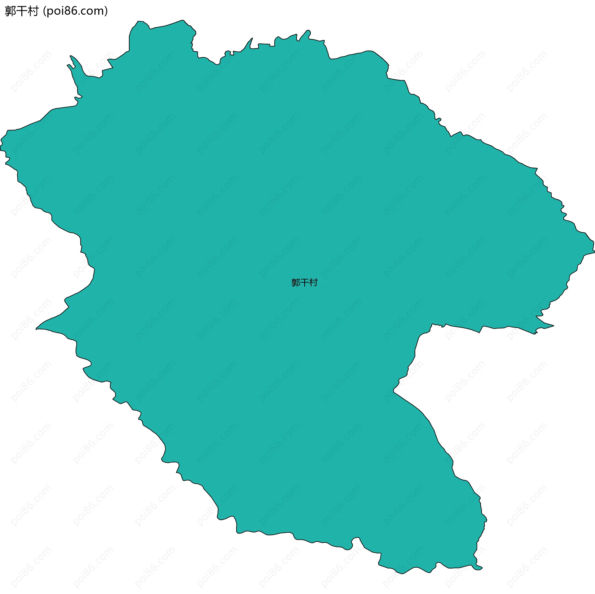 郭干村边界地图