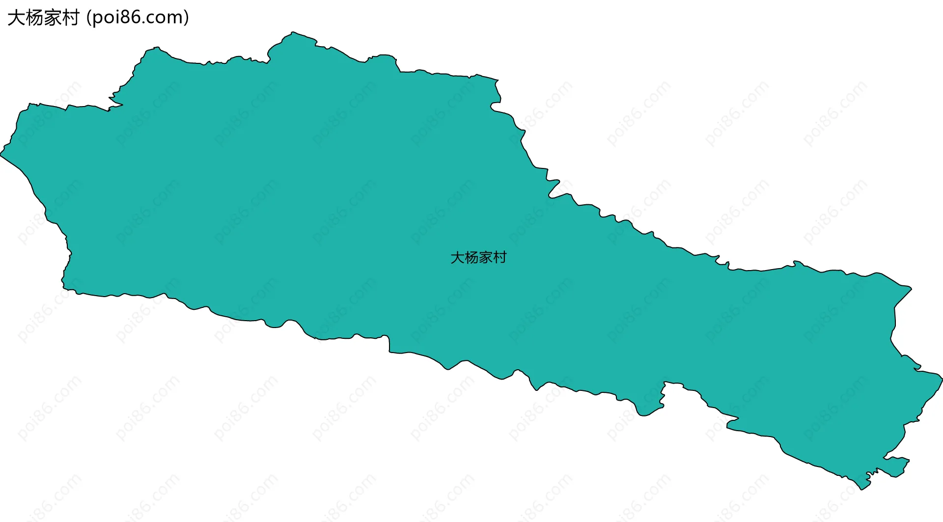 大杨家村边界地图