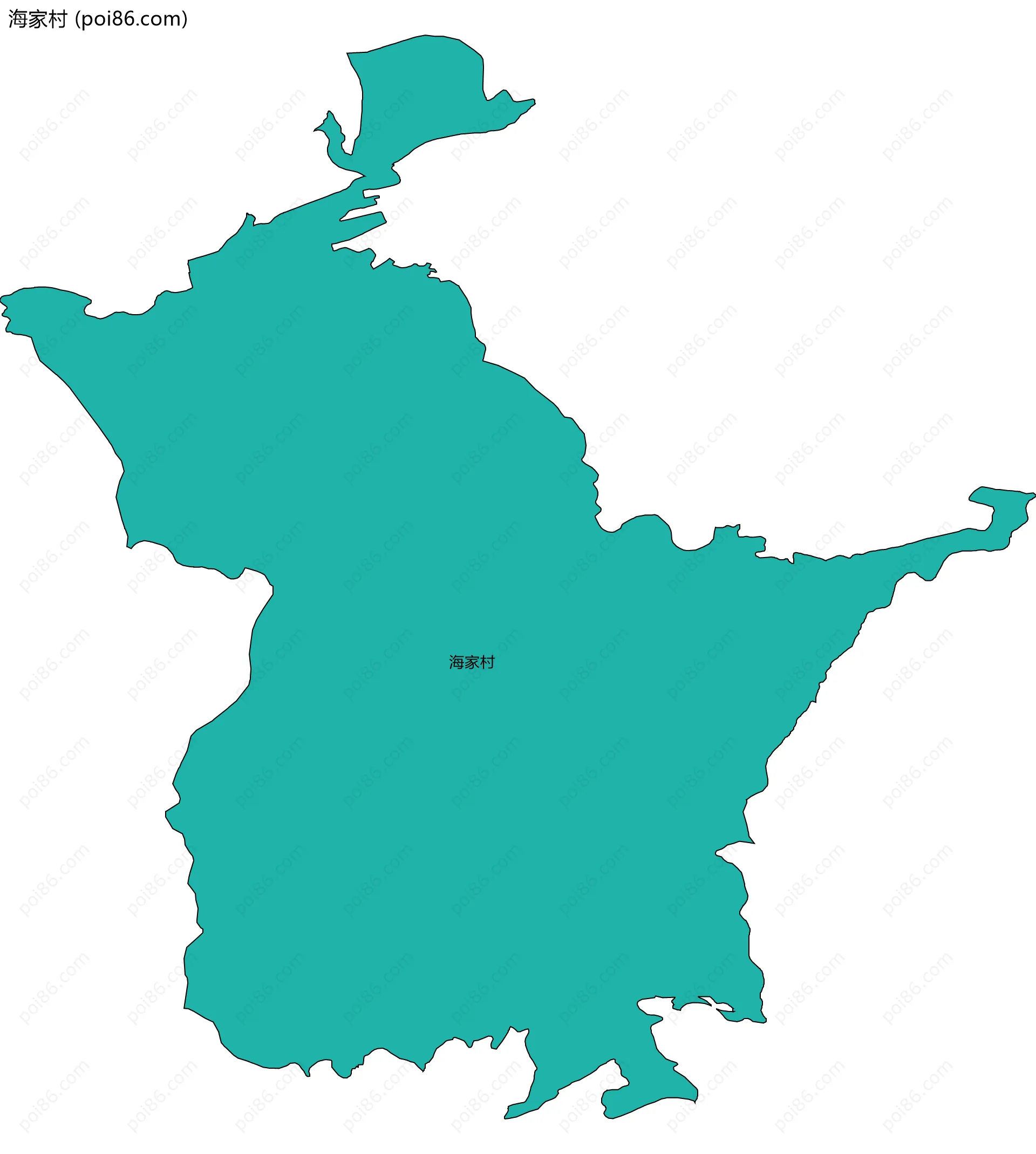 海家村边界地图