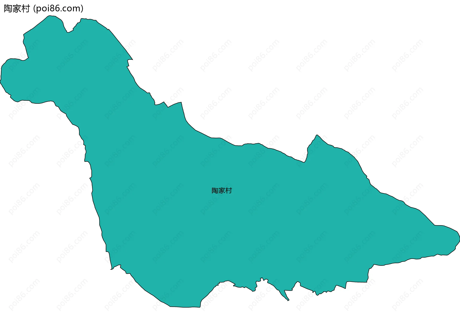 陶家村边界地图