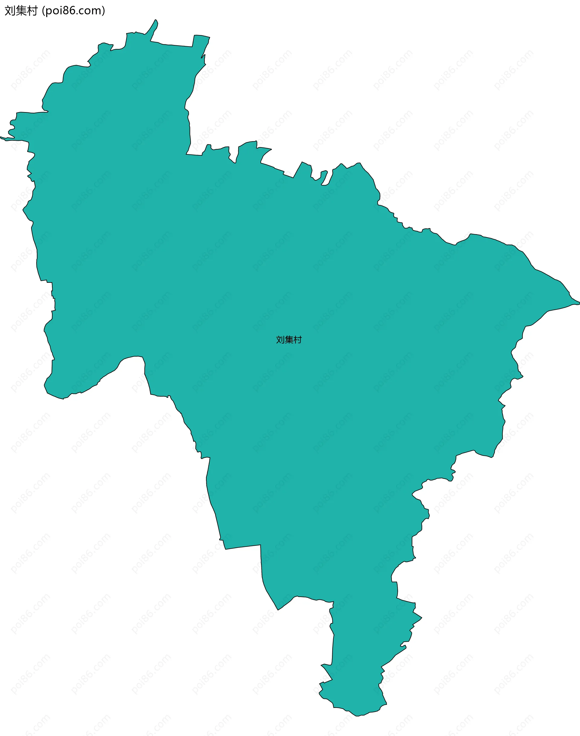 刘集村边界地图