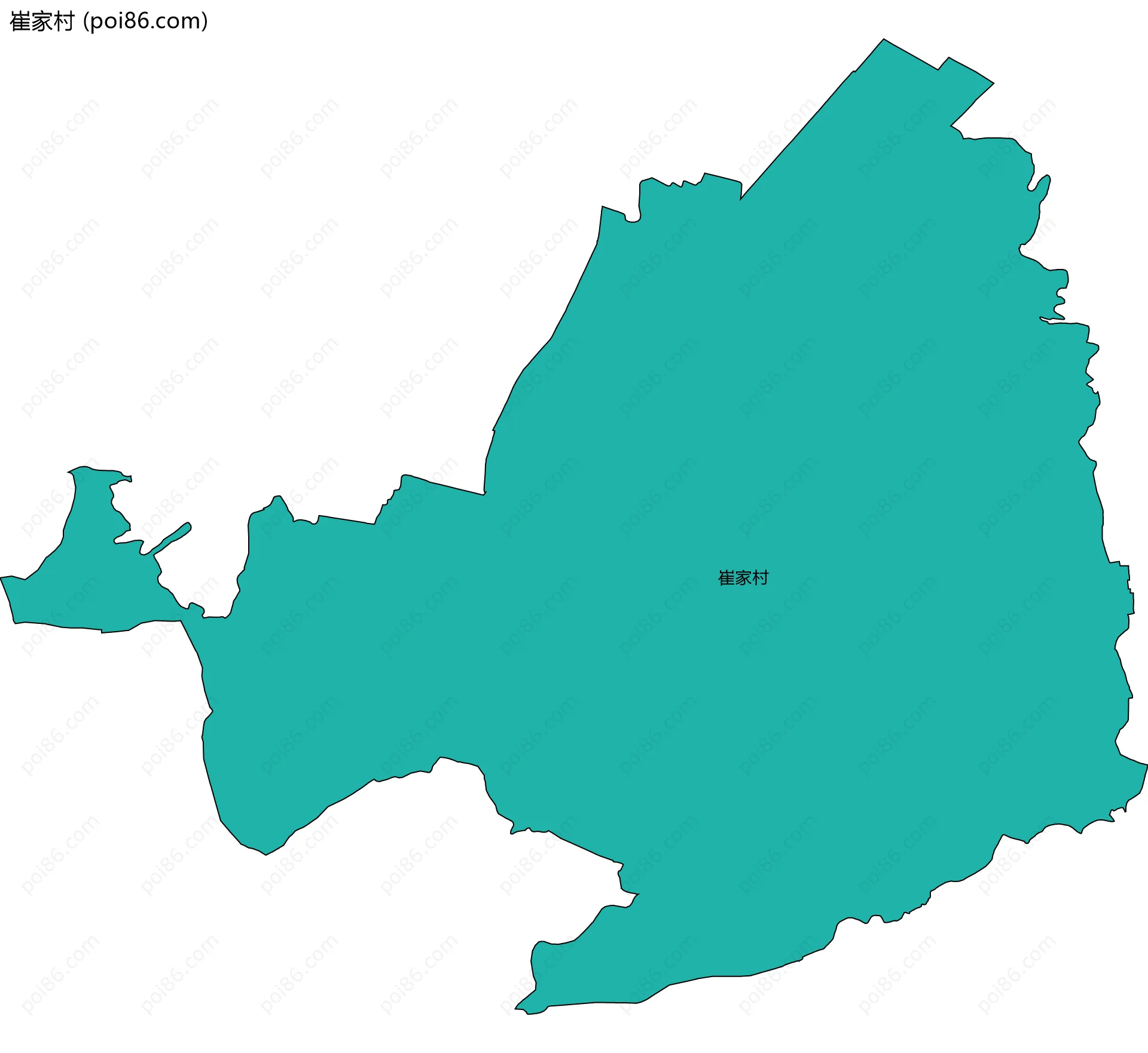 崔家村边界地图