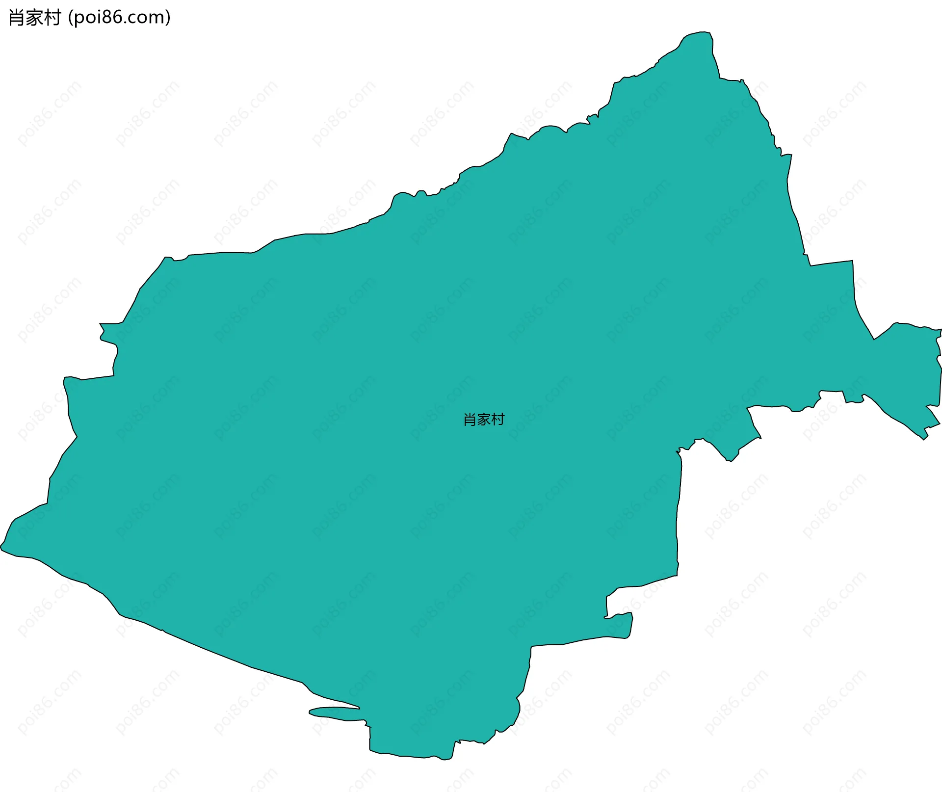 肖家村边界地图