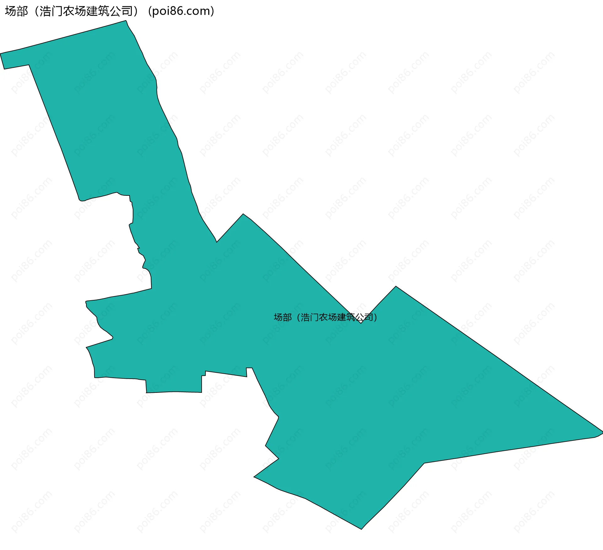 场部（浩门农场建筑公司）边界地图
