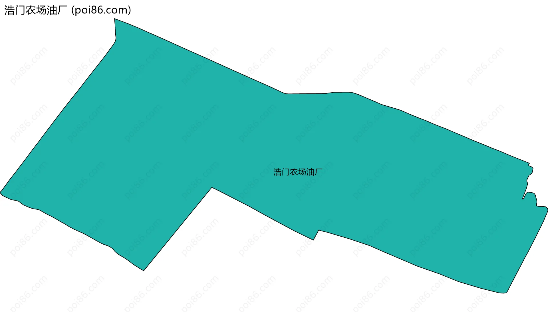 浩门农场油厂边界地图