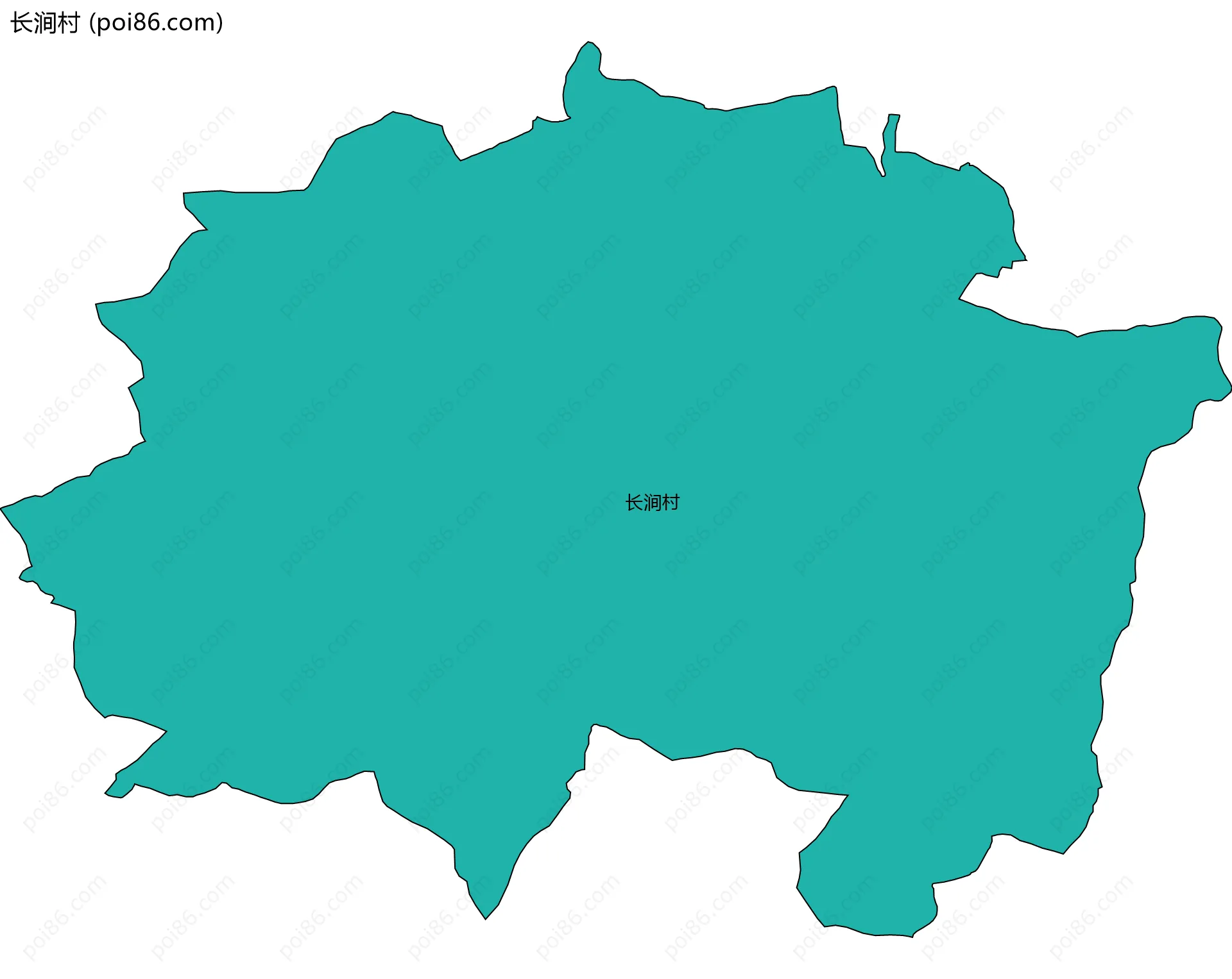 长涧村边界地图