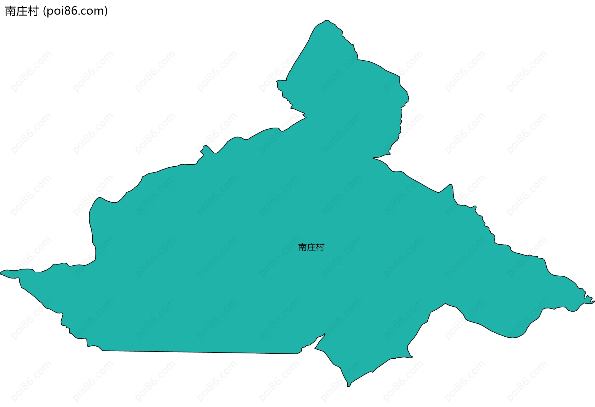 南庄村边界地图