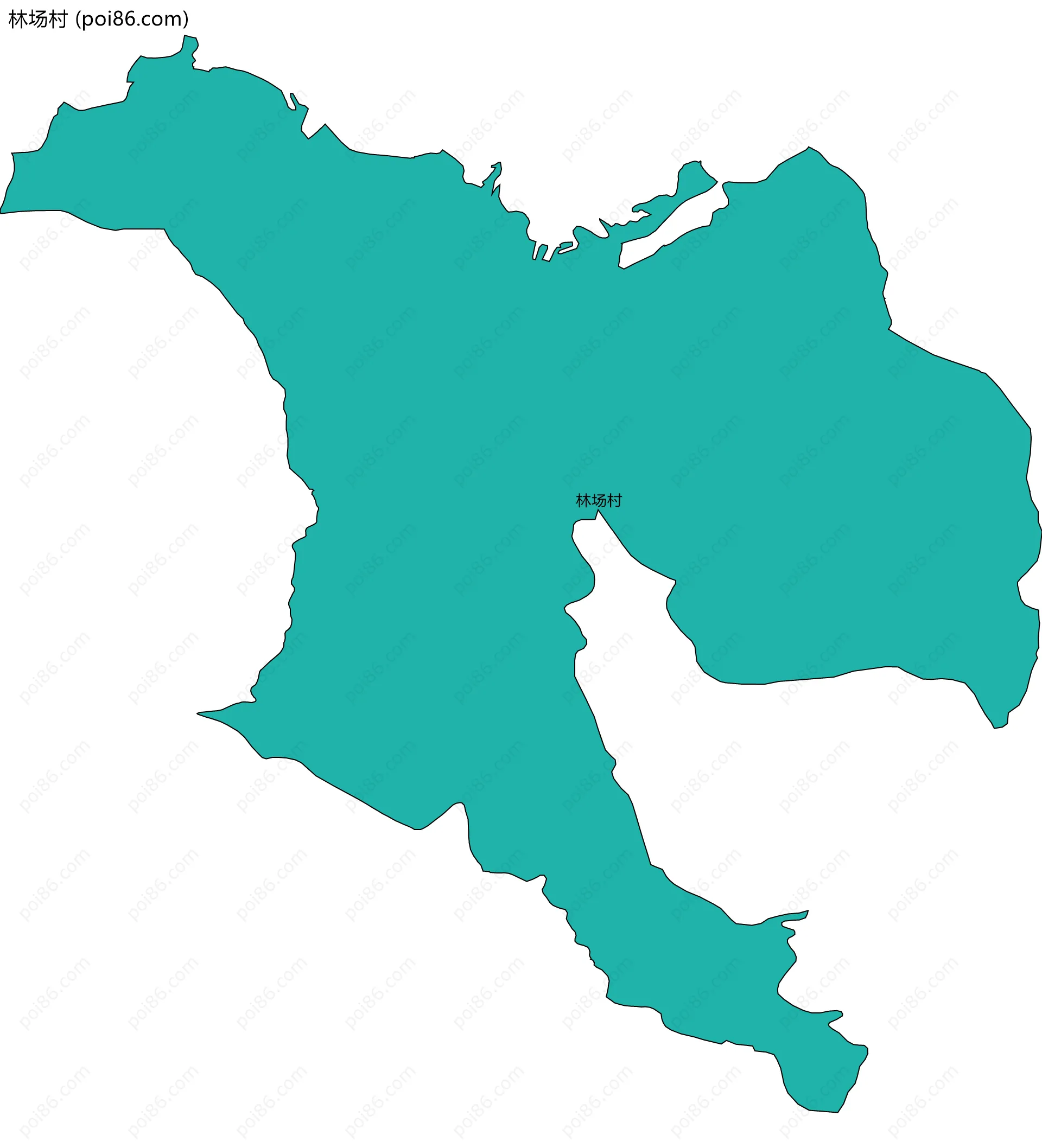 林场村边界地图