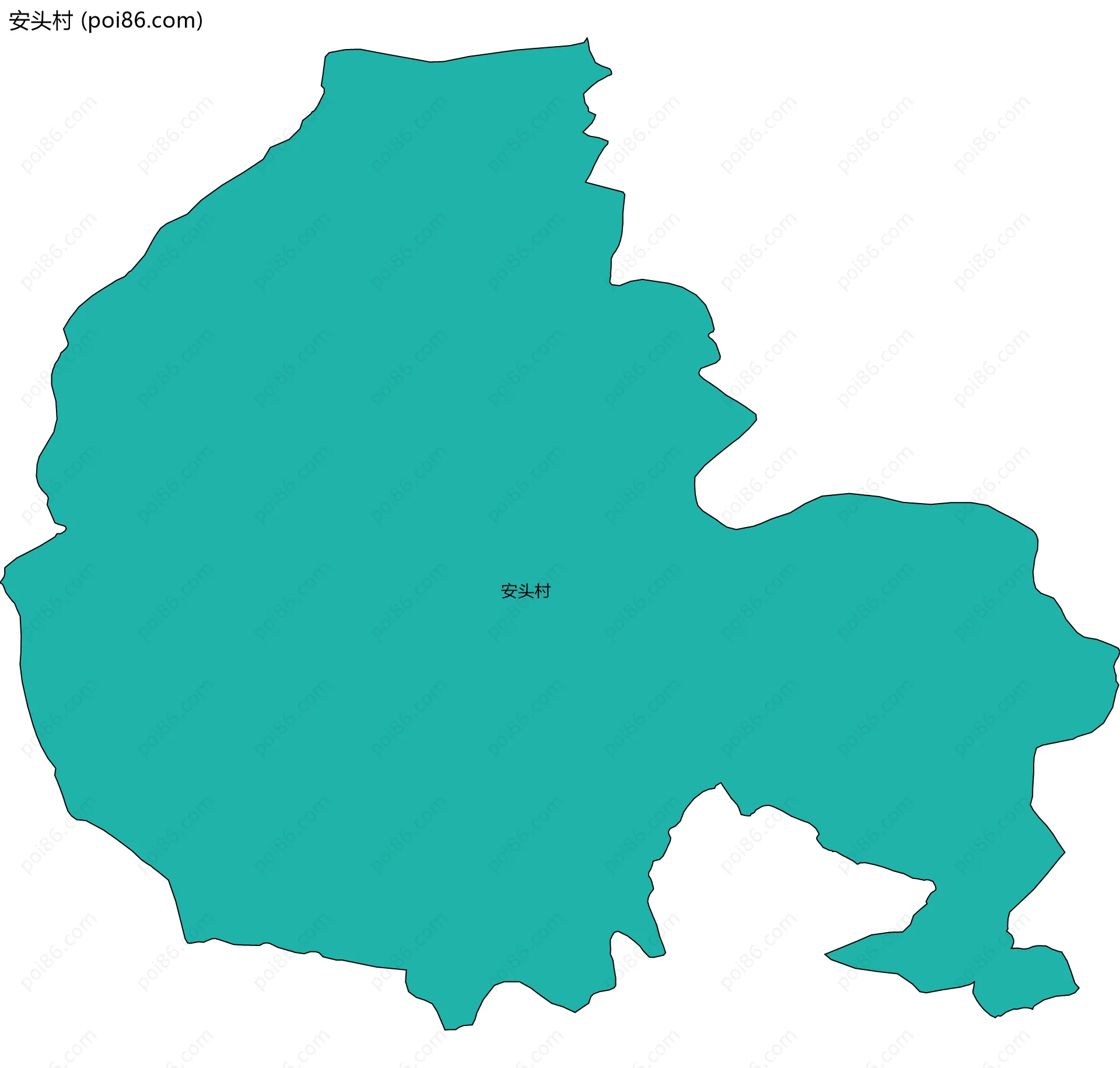 安头村边界地图