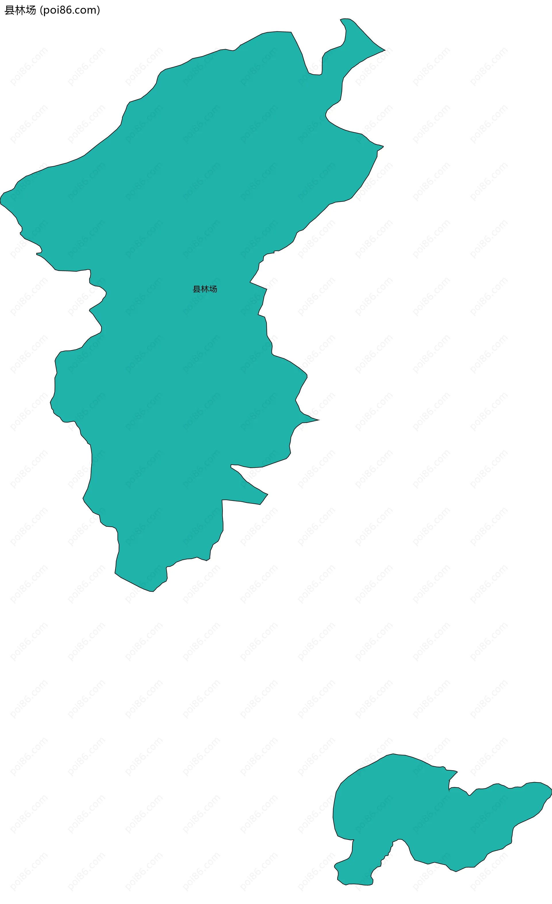 县林场边界地图