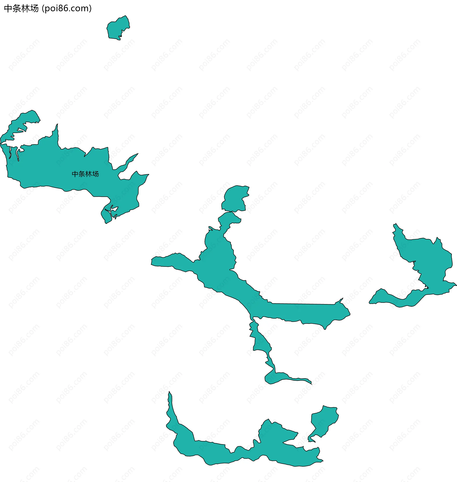 中条林场边界地图
